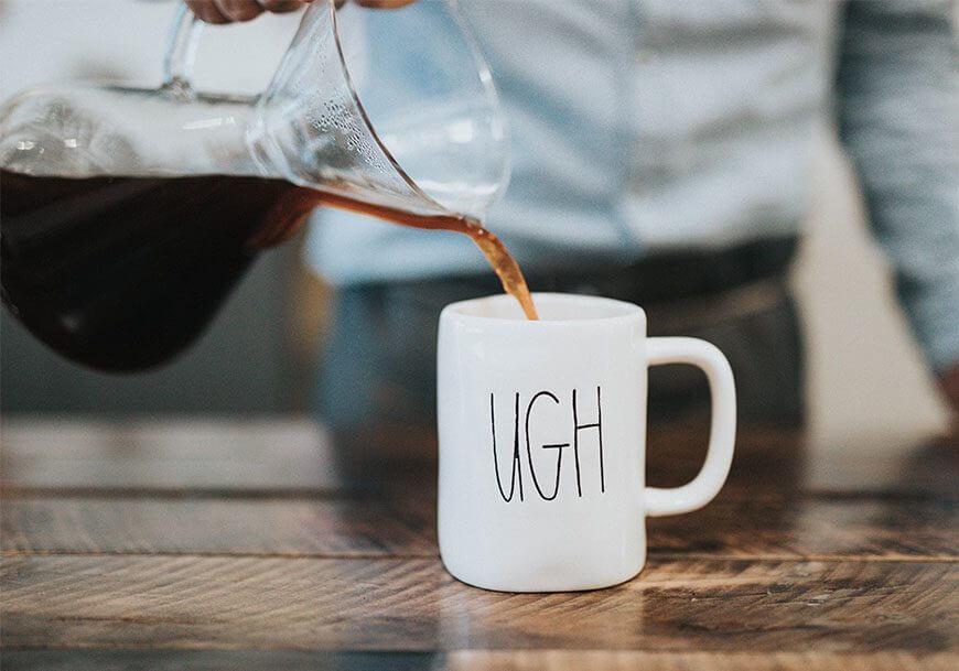 koffiemok inschenken