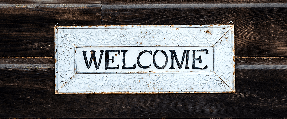 Welkom Banner