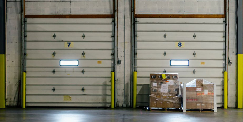 magazijn met pallets