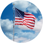 pakket versturen naar Amerika Amerikaanse vlag