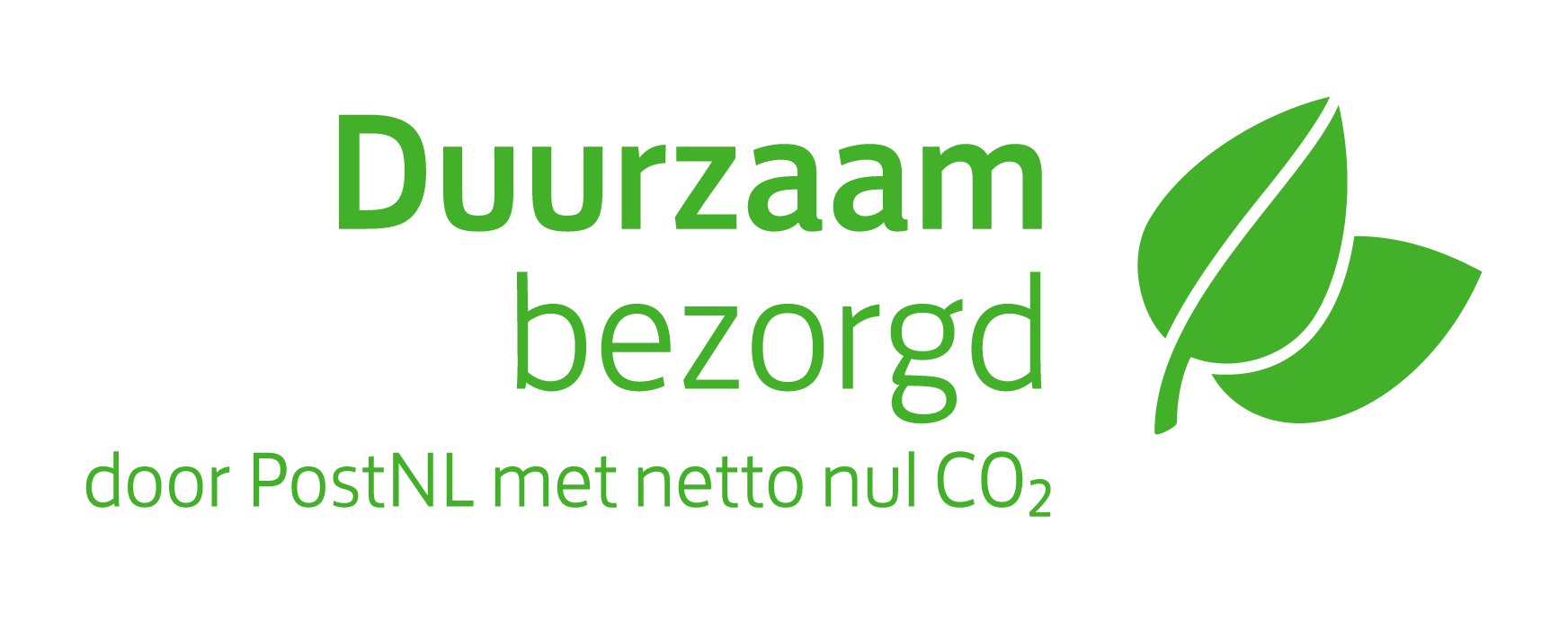 duurzaam bezorgd met postnl